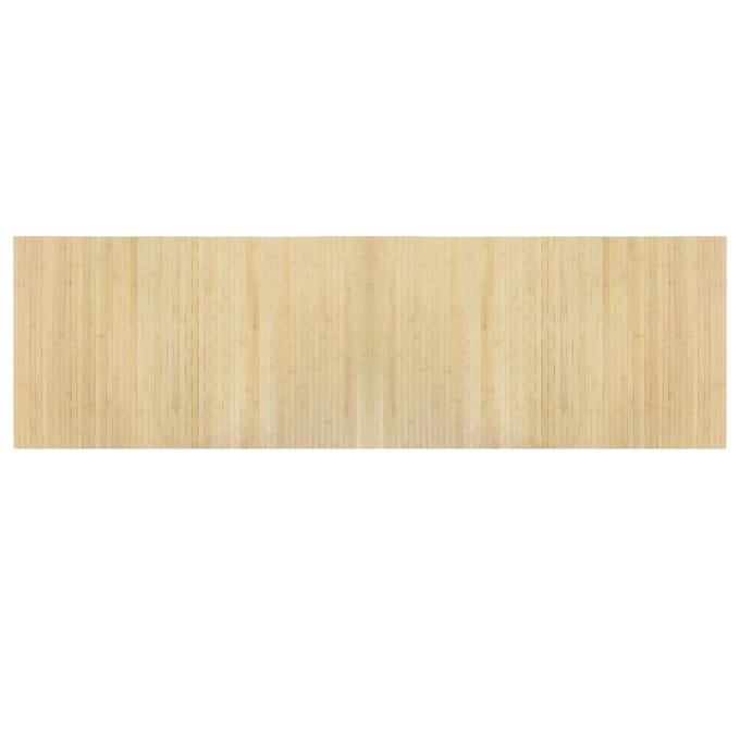 vidaXL - Vloerkleed - rechthoekig - 60x200 - cm - bamboe - lichtnaturel