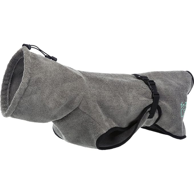 Trixie Bathrobe for Honden terry cloth XL: 75 cm Grijs