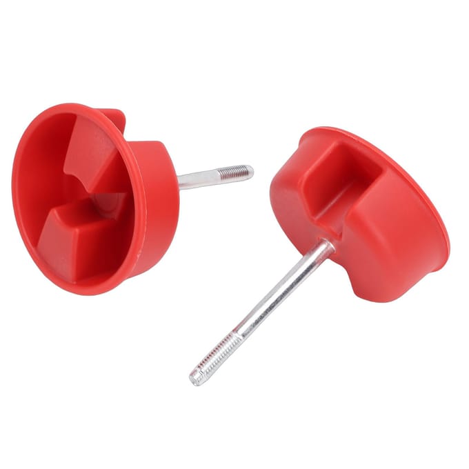 2PCS Bouton à Vis de Fixation Hard Top 1CJ57DX9 Bouton à Vis de Fixation de Panneau Hardtop Auto Remplacement pour Jeep Wrangler JK 2007 red