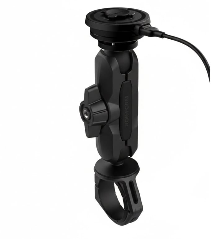 Pro Ball motorfiets stuur telefoonhouder + Rokform motor draadloze oplader met trillingsdemper