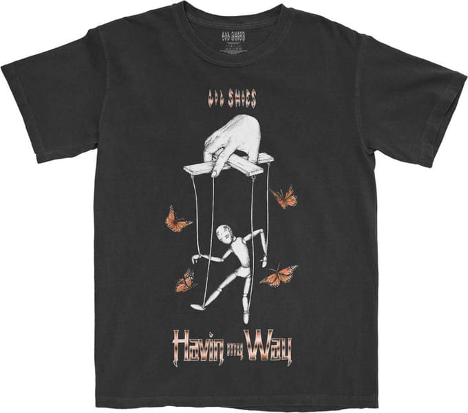Lil Skies - Butterfly Puppet Heren T-shirt - XL - Zwart