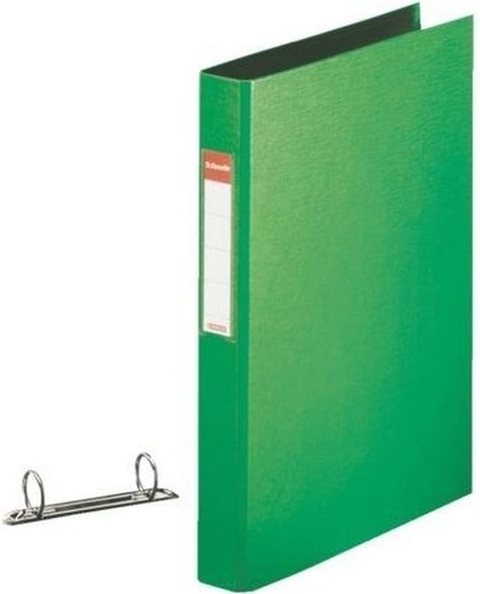 Esselte Ringband mappen/ordners - 8x - groen - A4 - opbergen - kantoorartikelen