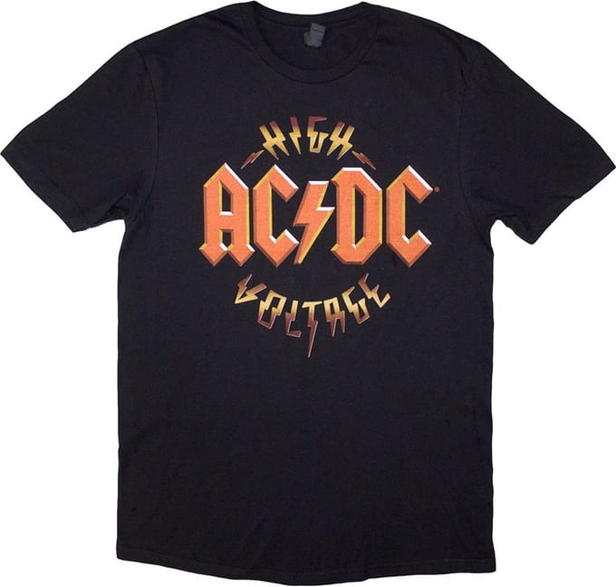 AC/DC - High Voltage RnR Heren T-shirt - S - Zwart