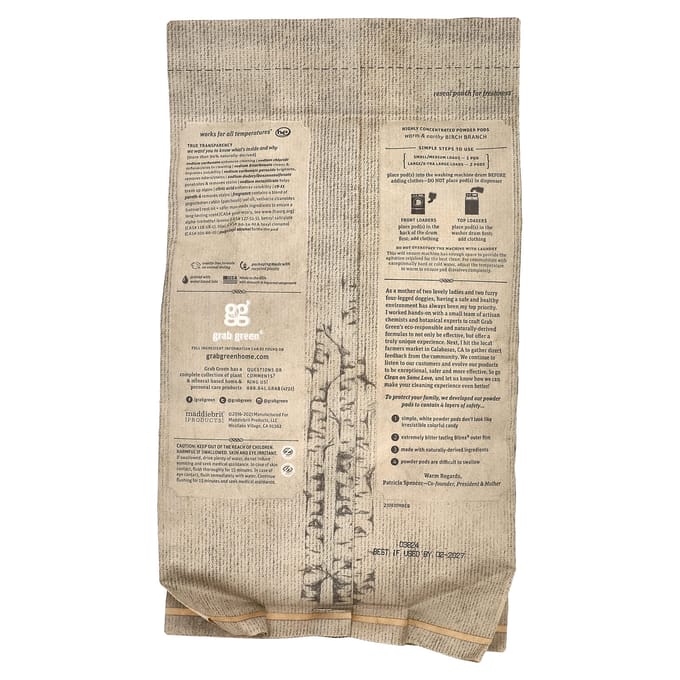 Stoneworks®, Wasmiddel Pods, Berkentak, 50 Wasbeurten, 750G (1,65 pond) beige