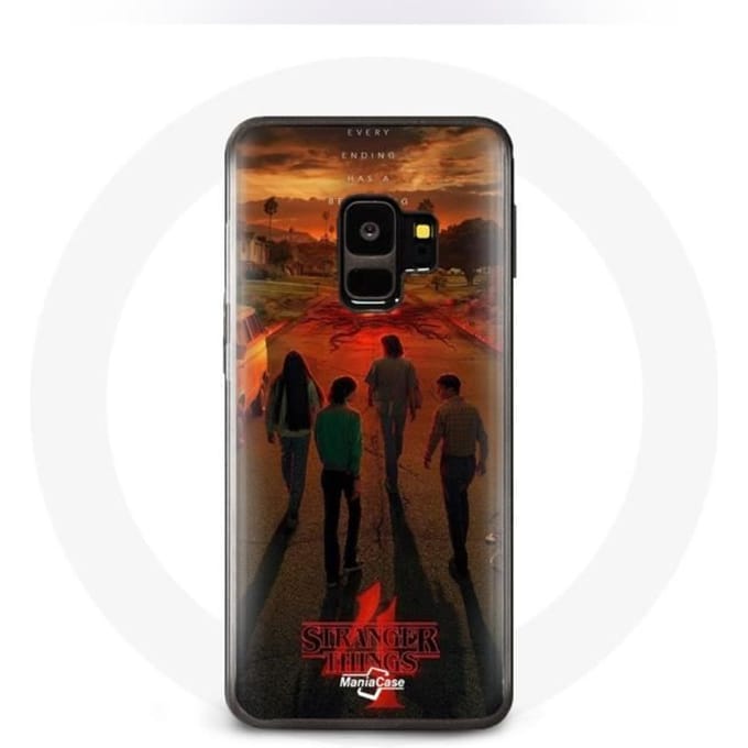 Hoesje voor Samsung Galaxy S9 Stranger Things Seizoen 4 Poster Art Crews of the New Theory