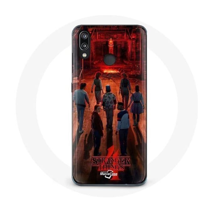 Coque pour Huawei P20 Lite Stranger Things Affiche Equipages Fan Art Saison 4