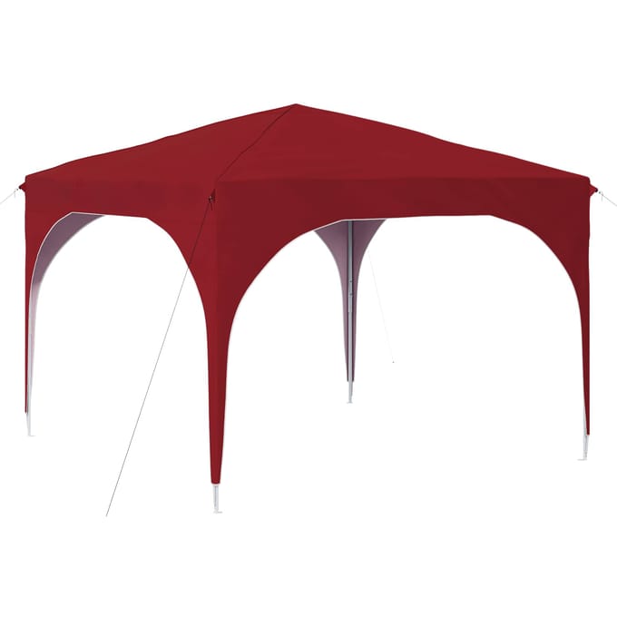 vidaXL - Pop-up - Feesttent - 290 - x - 290 - x - 245 - cm - Bordeauxrood