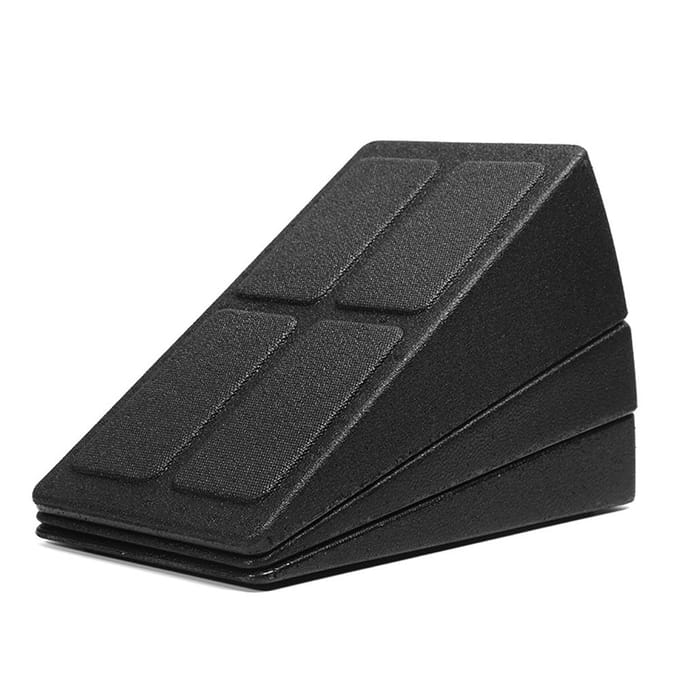 Slant Board Stretching Equipment 3 stuks Verstelbare EPP Foam Kuitstrekker Fitness Training Schuin zwart