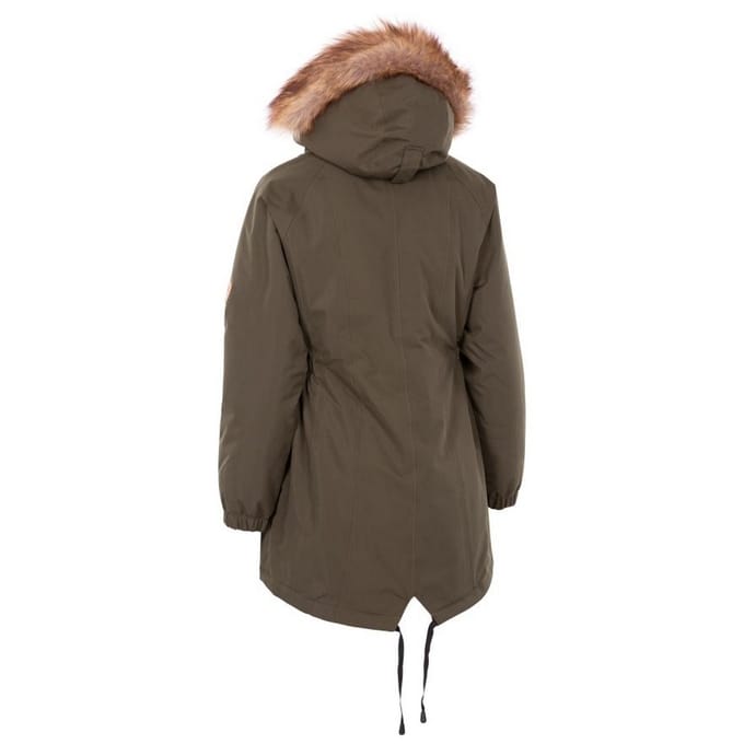 Trespass - Dames Celebrity Geïsoleerd Extra Lange Parka Jas (Donkere wijnstok)