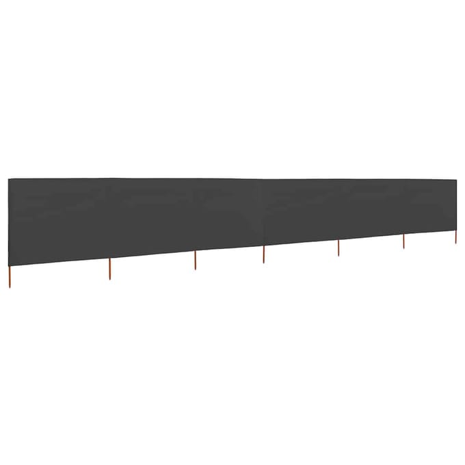 vidaXL - Windscherm - 6-panelen - 800x120 - cm - stof - antraciet
