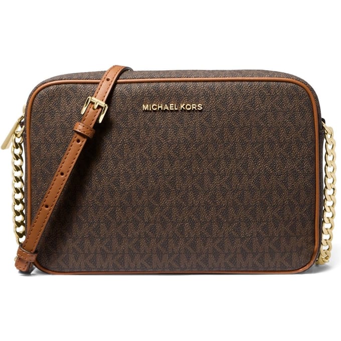 Michael Kors Large Crossbody Brown Maat: OS | Schoudertassen Outlet | Dames | Bruin