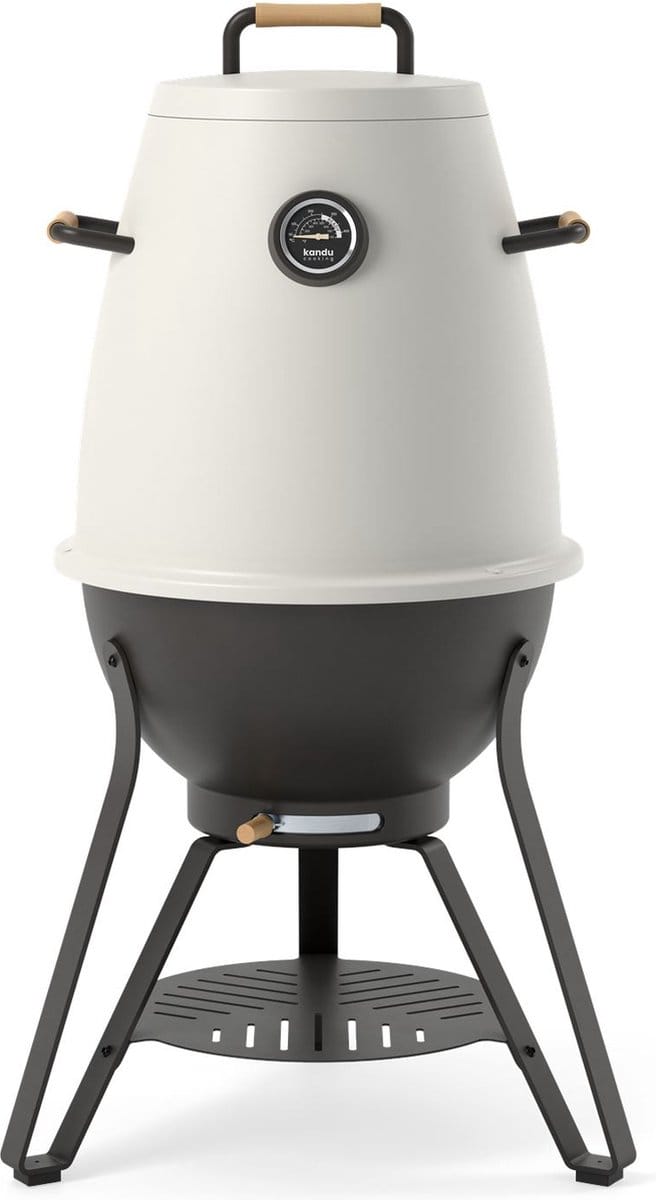 Kandu Cooking 41 kooksysteem - Ash White - Vertical Cooking barbecue - Ø58 x H95 cm