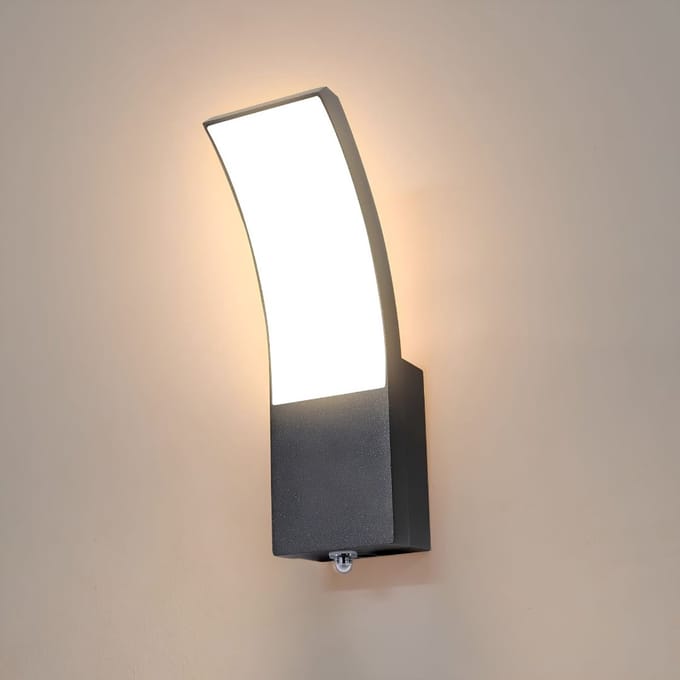 DnA® Buitenlamp - Buitenlamp met Bewegingssensor - Buitenlamp met Sensor - Zwart - 11cm x 7cm x 23cm