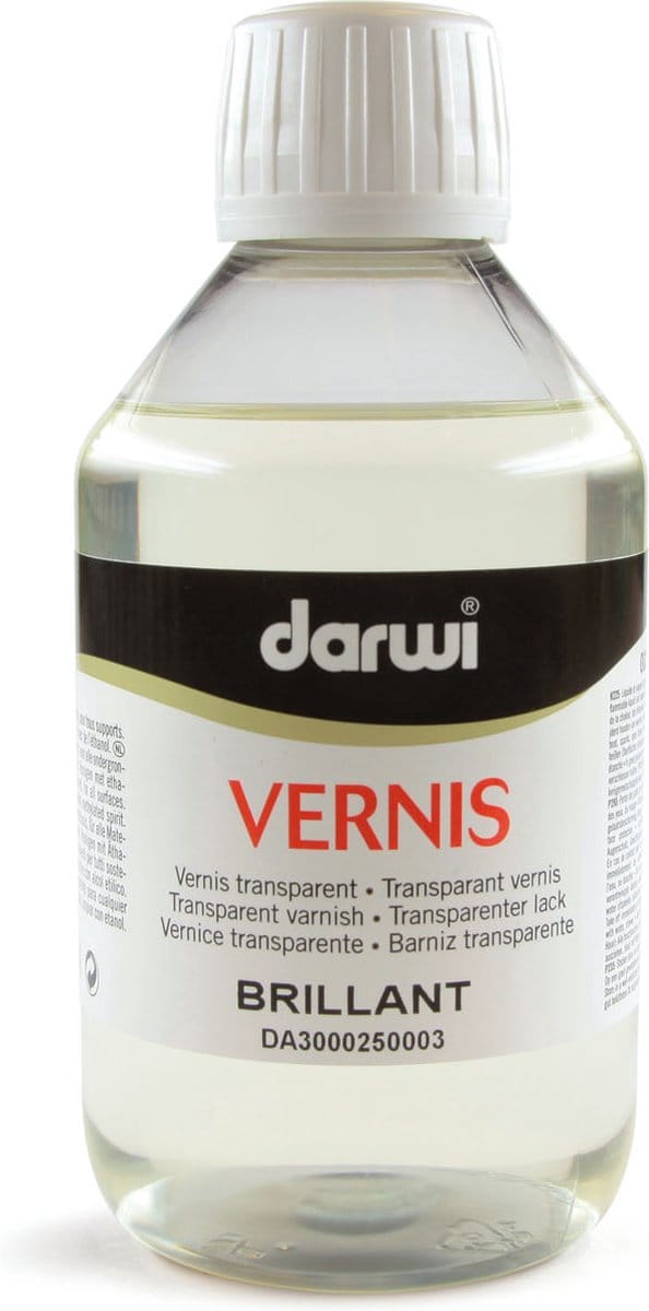Darwi vernis glanzend, flacon van 250 ml