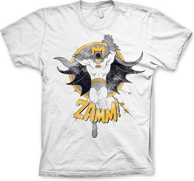 DC Comics Batman Heren Tshirt -S- Zamm! Wit