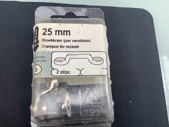 wasrek ophang beugelset. verzinkt. 2 stuks. starx.