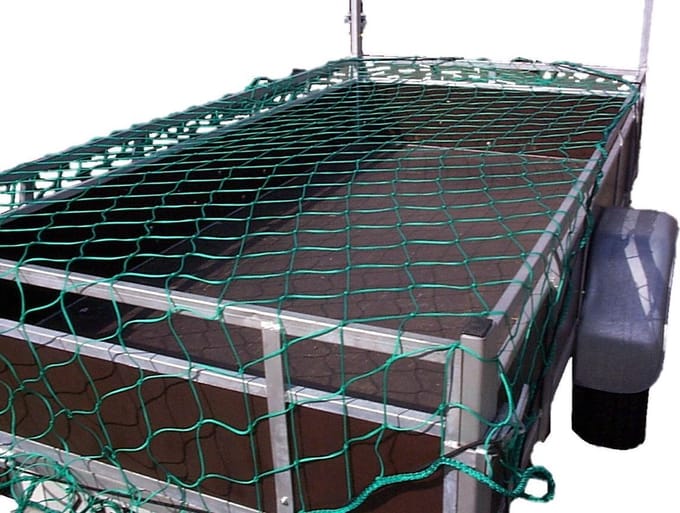Aanhangwagen net 2.0*1.0 Maas 120 met elastiek