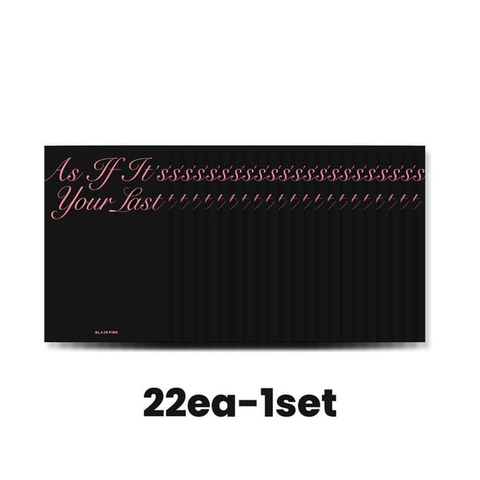 BLACKPINK - POP-UP STORE Postkaartenset 1ea black