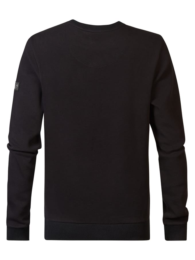 Petrol Industries - Heren Effen Sweater Canning - Zwart