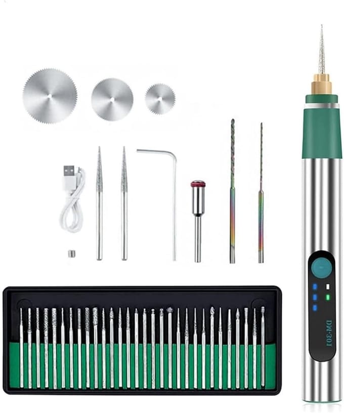 Graveerpen Set - Graveer Tool - Projecten Personaliseren - Universele Schacht - 1 Set - Zilver