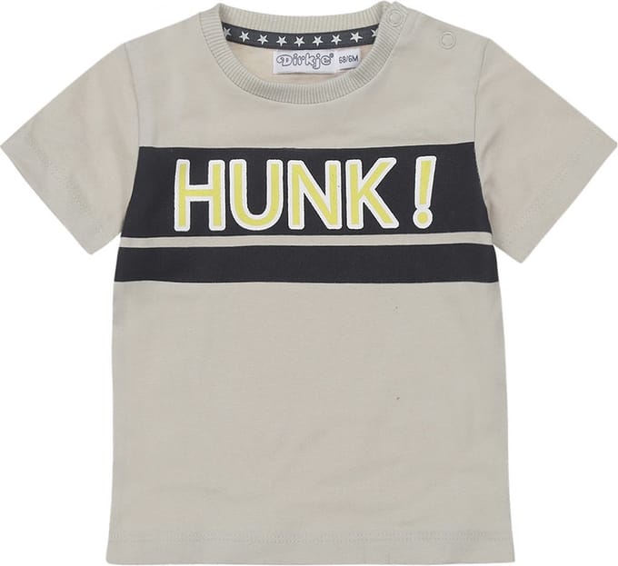 Dirkje Jongens Tshirt Korte Mouwen Hunk Pebble - 56