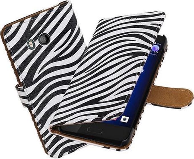 BestCases.nl HTC U11 Zebra booktype hoesje