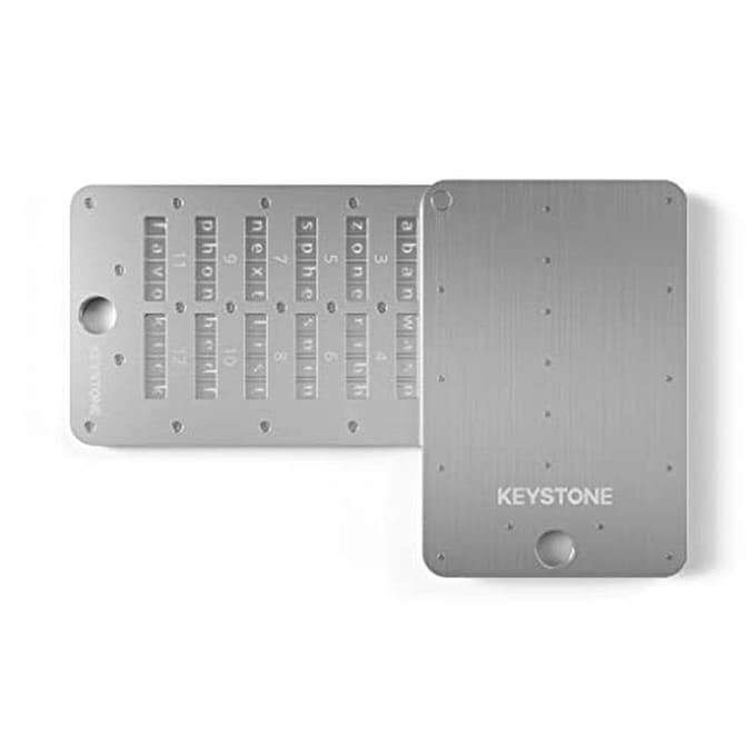Crypto Seed Storage Capsule – Metalen Wallet voor Veilig Opslaan van Bitcoin Sleutels