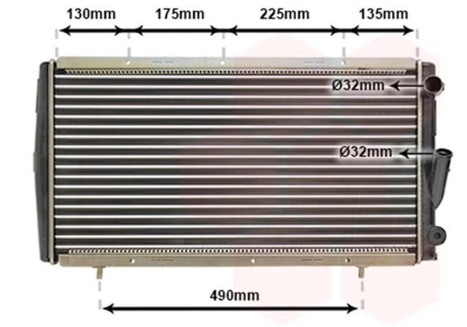 Van Wezel - RADIATOR VOOR RENAULT 21 1986-1989 7700764838