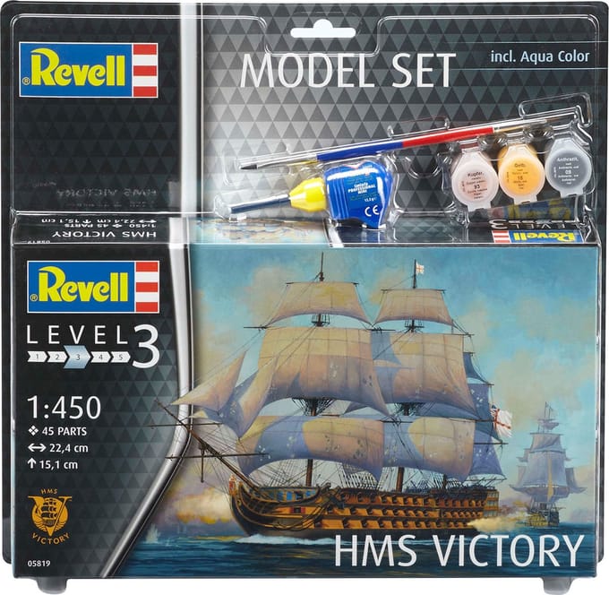 Revell Modelbouwpakket Schepen - 65819 HMS Victory Ship - Model Set Plastic - 1:450 - Modelbouw
