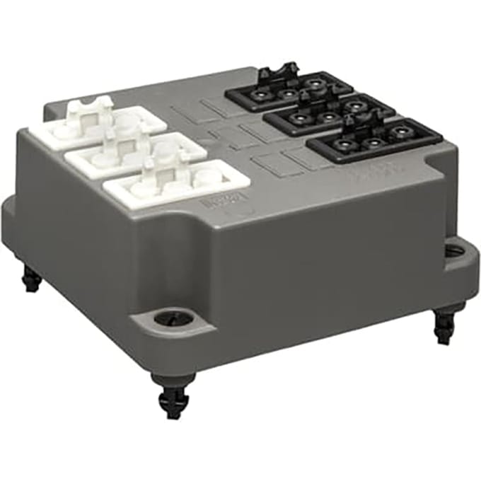 ABB 3640 GST18 Connector Afdekking 6x3P Zwart Wit - 1SPA007130F9585