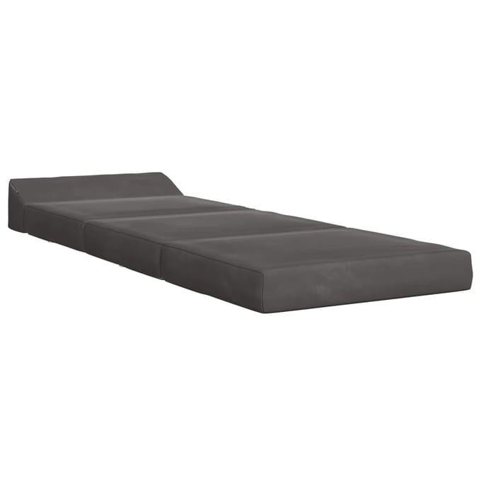 vidaXL - Vouwbare - Sofa - Bed - Donkergrijs - 70 - x - 60 - x - 49 - cm - Fluweel
