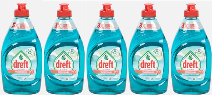 Dreft Platinum - 5XAfwasmiddel - Voordeelpak - Frisse Bries - 5X340 ml