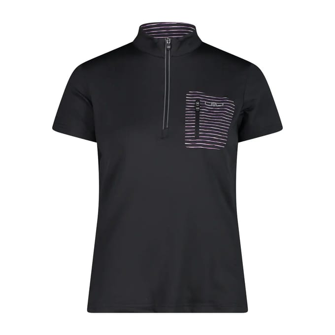 Dames-T-shirt met halve rits CMP