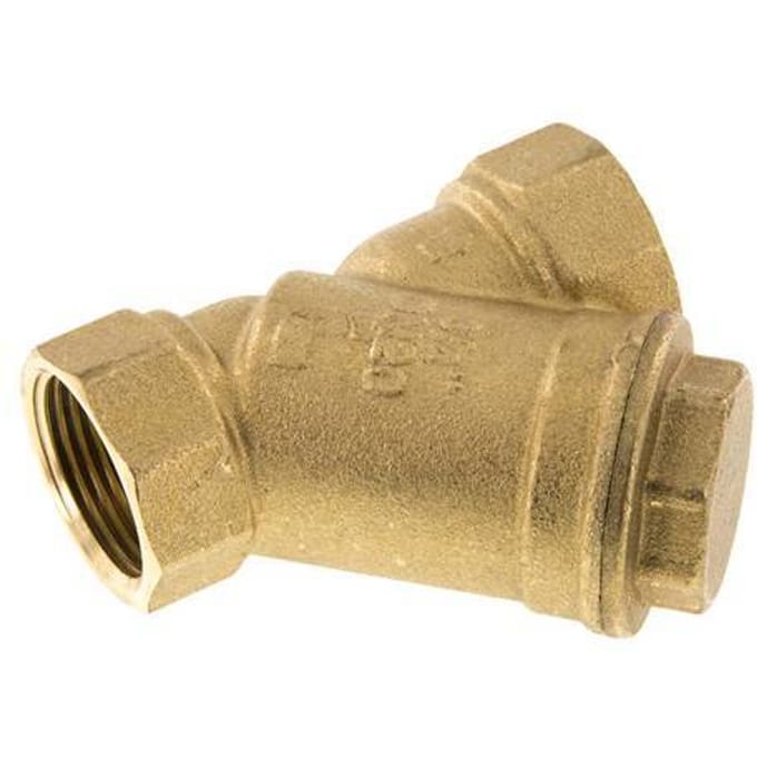 G 3/4'' Messing Y-filter 0.2 mm Maaswijdte 20 Bar NBR - SLB-F-034