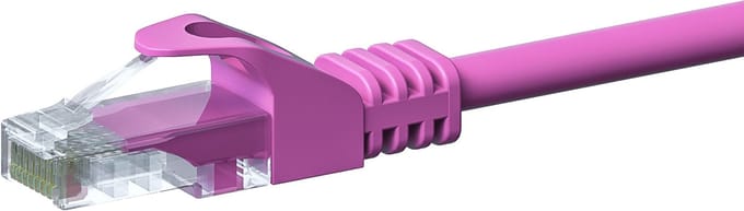 Danicom CAT5e UTP patchkabel - 3 meter roze - CCA - netwerkkabel - internetkabel - UTP kabel - RJ45 - 1000 mbit/s
