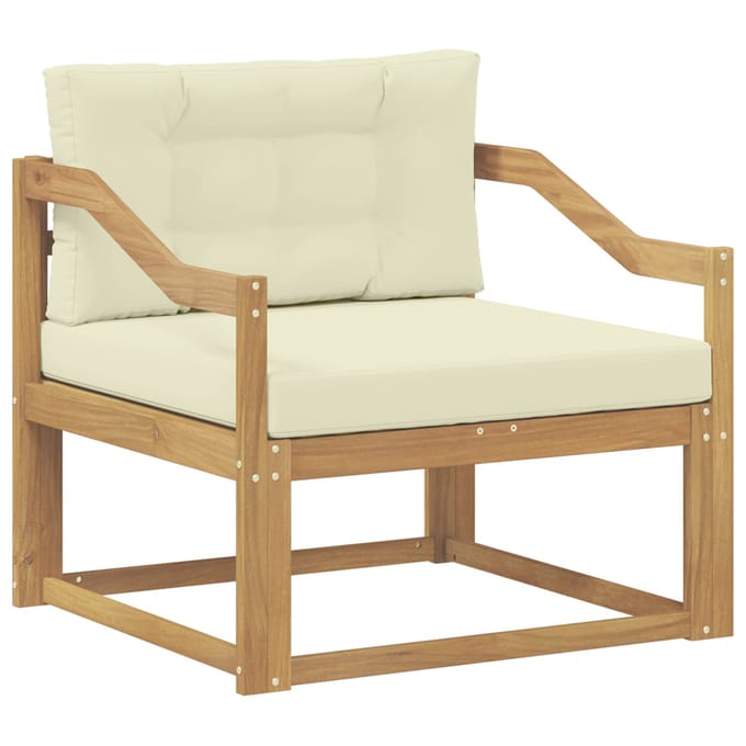 vidaXL - Buiten - Midden - Sofa - Polyester - Wit