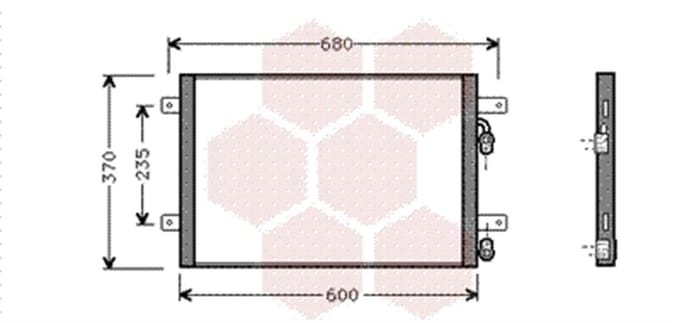 Van Wezel - LUCHTCONDENSATOR VOOR FORD GALAXY 1995-2000 1008274