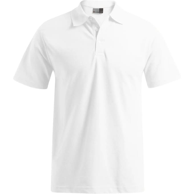 Herenpolo 'Promodoro' met korte mouwen White - S