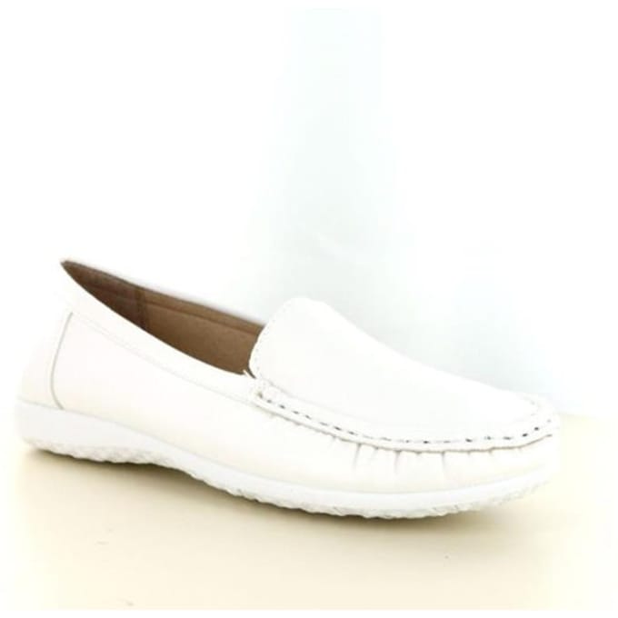 Hafjes | Witte sneaker | Leer en leren voering | Maat 46