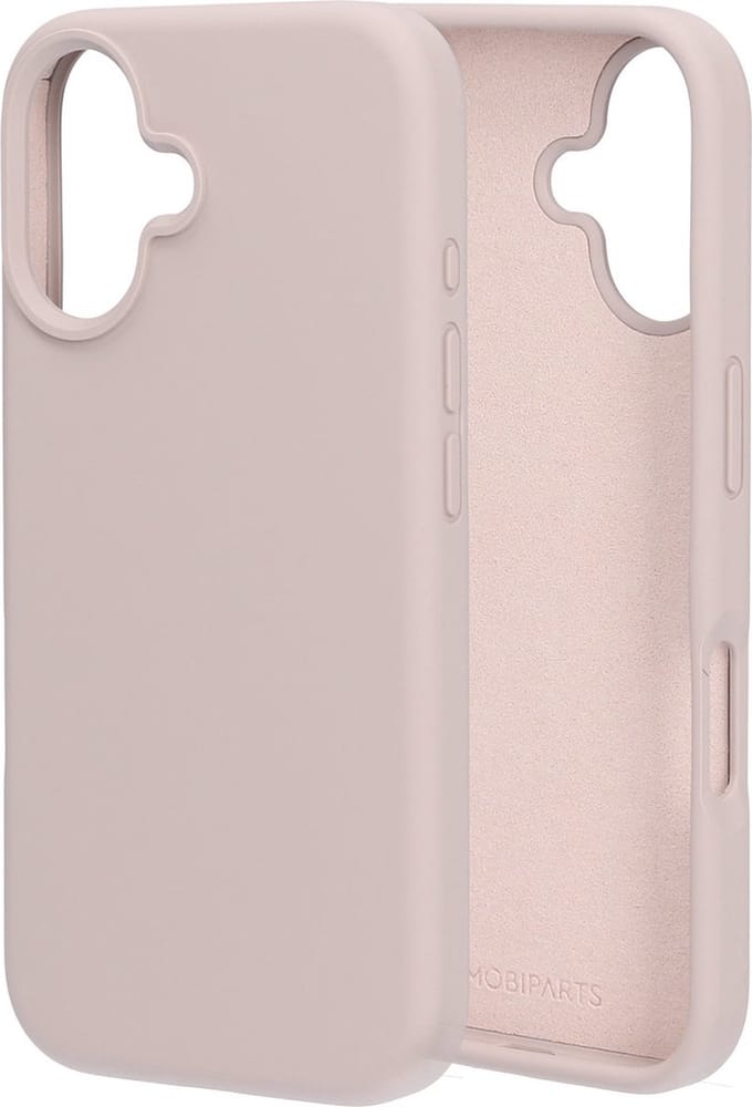 Mobiparts hoesje geschikt voor de Apple iPhone 16 - Siliconen - Beige Roze