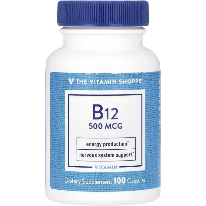 The Vitamin Shoppe, B12, 500 mcg, 100 capsules