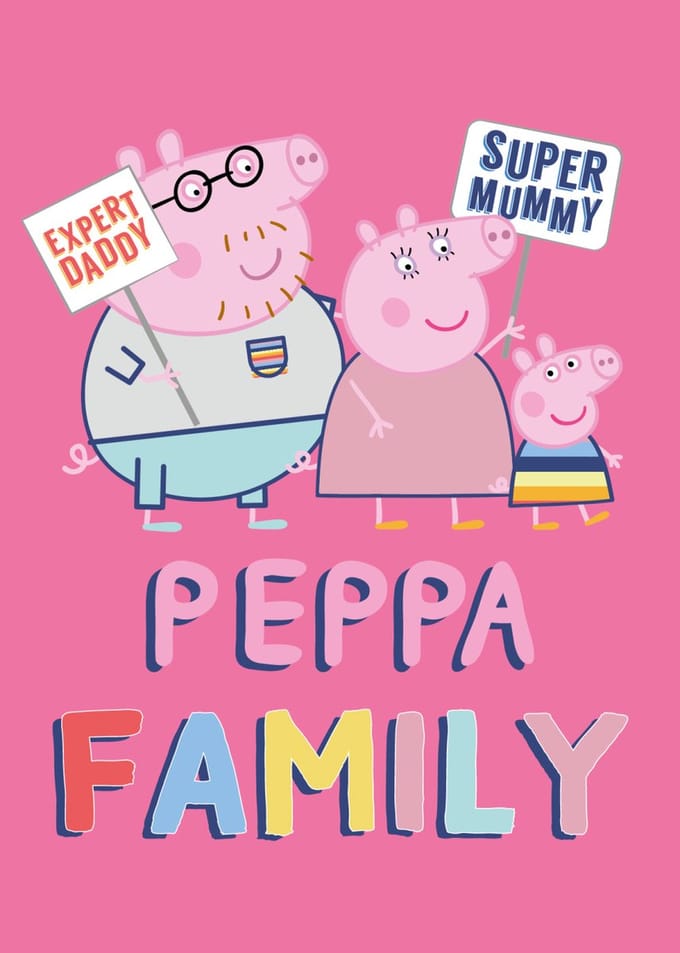 Peppa Pig fleece Plaid Family - 100 x 140 cm