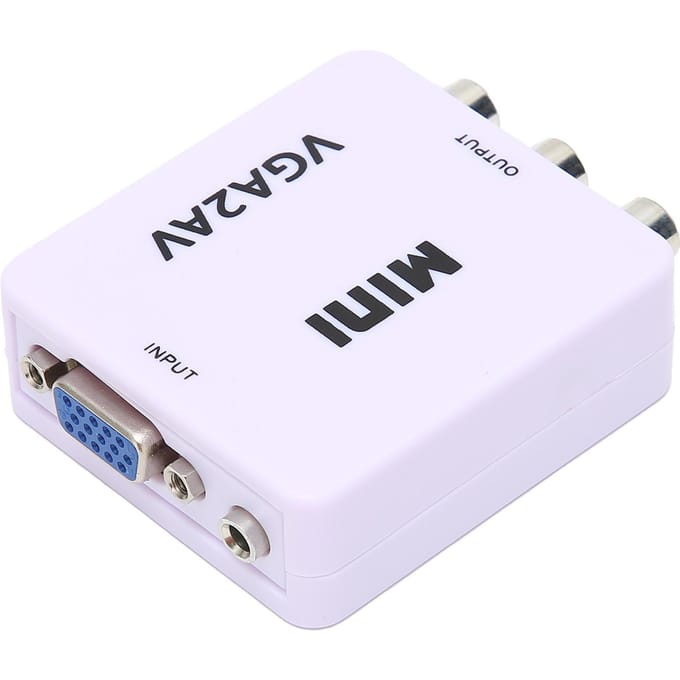 Mini VGA naar AV 1080P HD Video Converter Adapter 165MHz met Datakabel voor TV PC