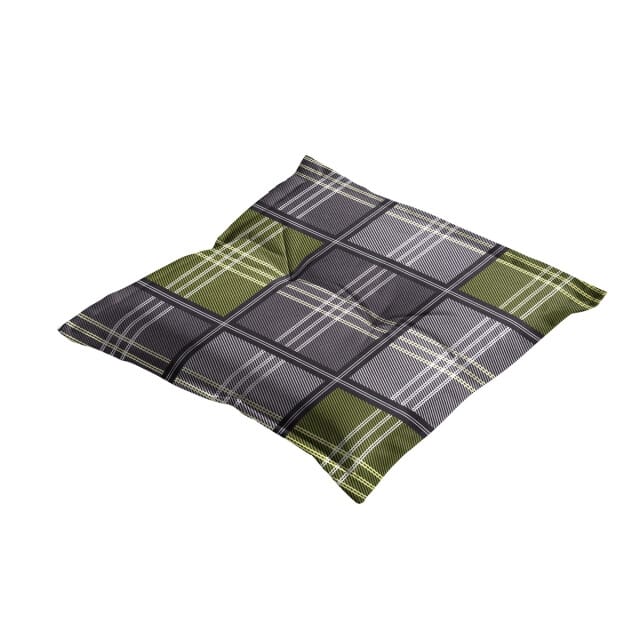 Madison - Zitkussen Patchy olive - Ca. 50x50 cm - Set van 4