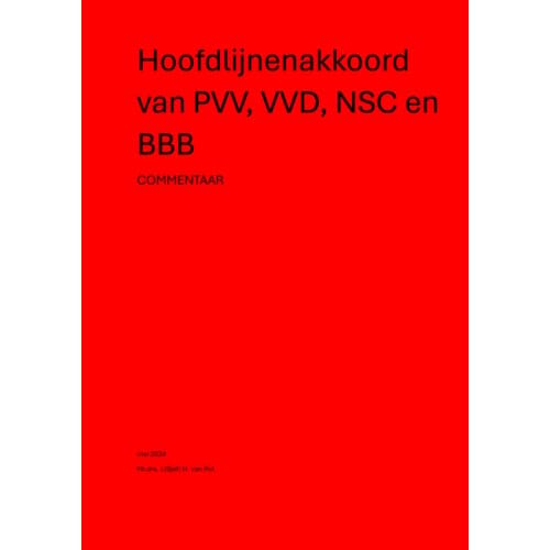 Hoofdlijnenakkoord Van Pvv, Vvd, Nsc En Bbb - Sjef van Put