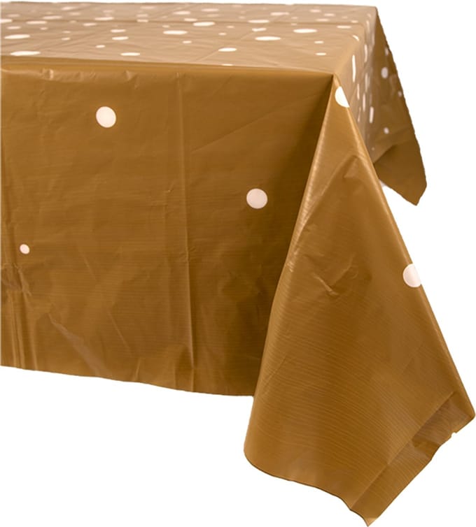 Party table ware - Tafelkleed gold/white