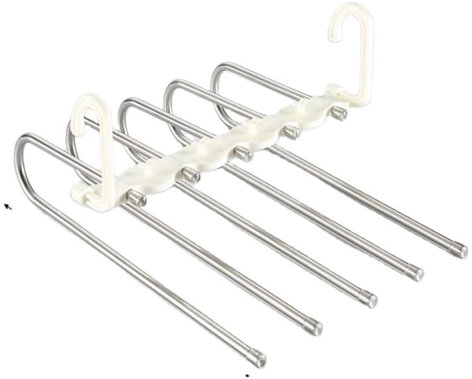 Home & Marker - Multifunctionele Broekenhanger 5 Niveaus - Uitschuifbare Kledingkast Hanger - Ruimtebesparend - SMARTHANGER