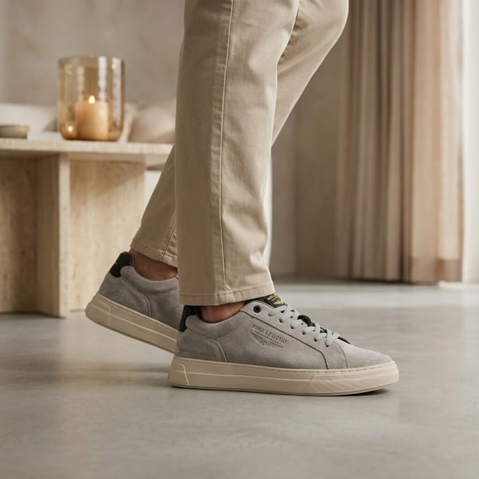 PME Legend PME Clevis Sneakers grijs Suède