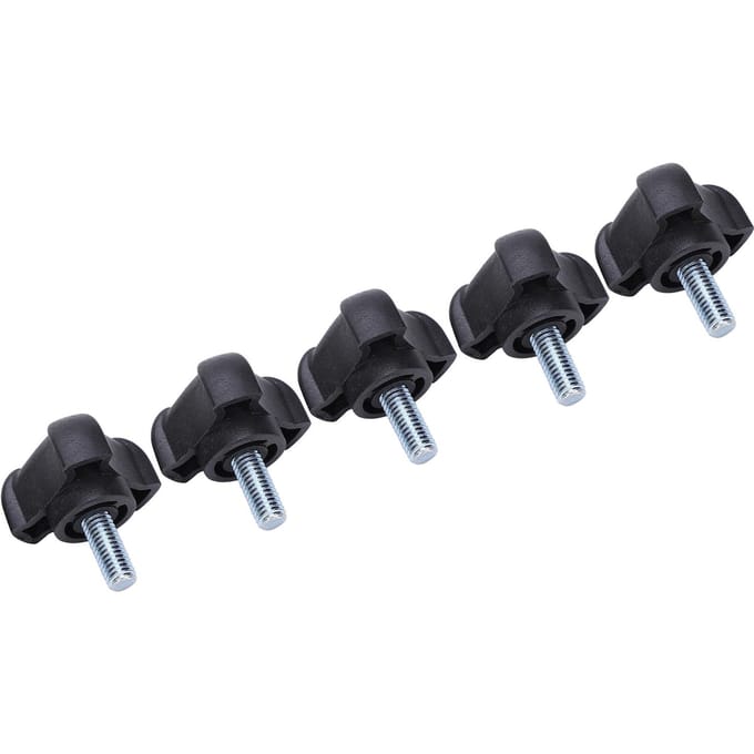 5 stuks M6 Plastic Driehoekige Kop Booghandgreep Schroeven Borgbout Bevestigingsmiddel Accessoire 15mm