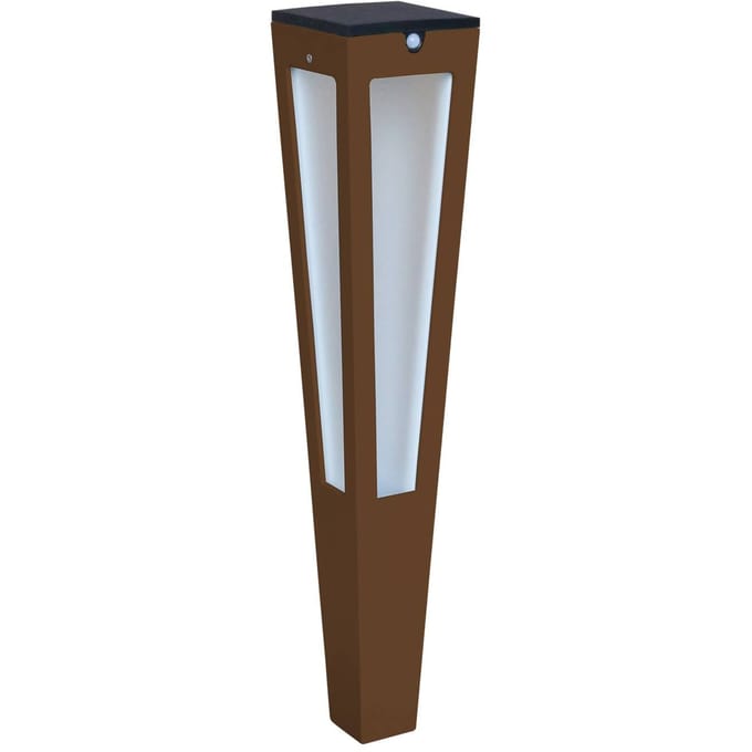 Les Jardins LED zonne-energiefakkel Tinka sensor 62 cm corten